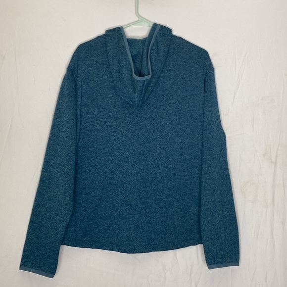PINK Heathered Teal Blue Lightweight Zippered Hoodie with Pockets _ NWT _ Soft! - Picture 7 of 7
